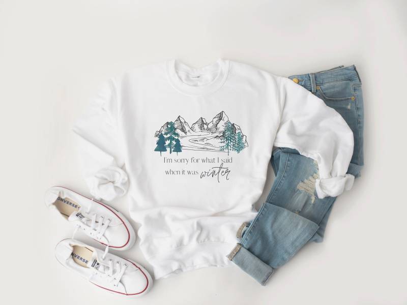 I'm Sorry For What I Said When It Was Winter Unisex Heavy Blend Crewneck Sweatshirt von MustardSeedCafe