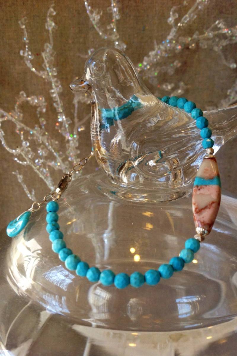 Armband Türkis Silber, Westernschmuck, Hippie Chic Accessoires Armband Türkis Silber, Westernschmuck, Hippie Chic Accessoires von MustardSeedTreasures