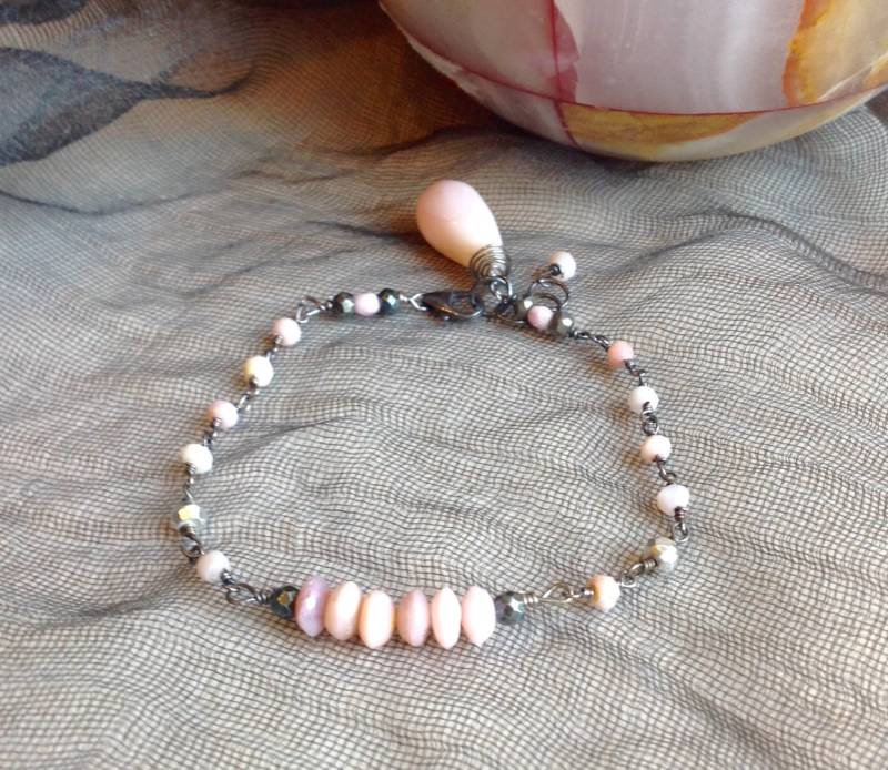 Rosa Opal Armband/Festival Stlye Accesories Lux Boho Schmuck Rosa Opal Armband/Festival Stlye Accesories Lux Boho Schmuck von MustardSeedTreasures