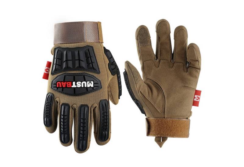 Mustbau Arbeitshandschuhe Sicherheitshandschuhe Mechanikerhandschuhe, Schlaghandschuhe von Mustbau