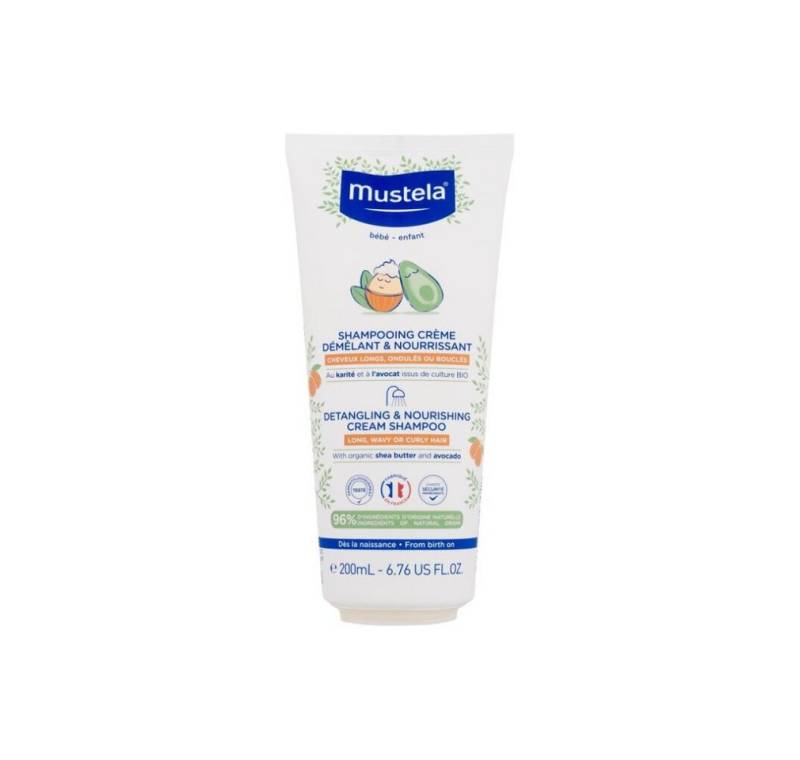 Mustela Bademilch Bébé Entwirrendes & pflegendes Creme-Shampoo von Mustela