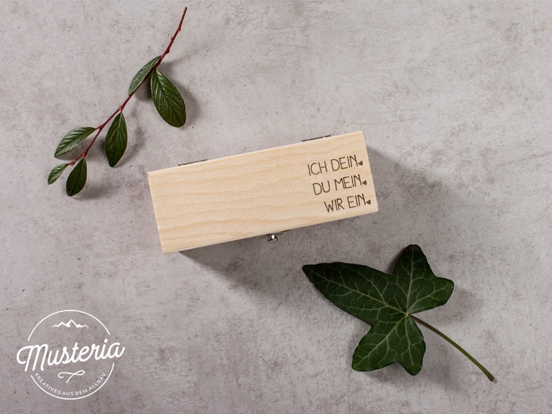 Holzbox/Ringkiste /Schmuckkästen Mit Individueller Gravur Holzbox/Ringkiste /Schmuckkästen Mit Individueller Gravur von MusteriaDE