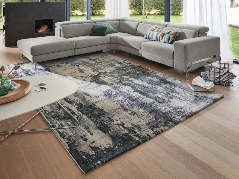 Musterring Teppich "WAVE ARTE" rechteckig 9 mm Höhe exlcusive MUSTERRING DELUXE COLLECTION kuscheliges Microfaser Garn von Musterring