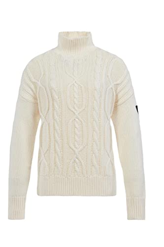 Musto Damen W Marina High Neck Zopfmuster Pullover, 004 Antik Segel weiß, 38 von Musto