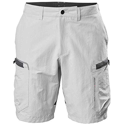 Musto Herren Evolution Performance 2.0 Segelboot Wassersport Shorts - Platin - Easy Stretch von Musto