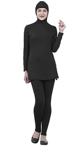 Musuly Schwarzer Burkini Badeanzug Mit Schleier (34) von Musuly