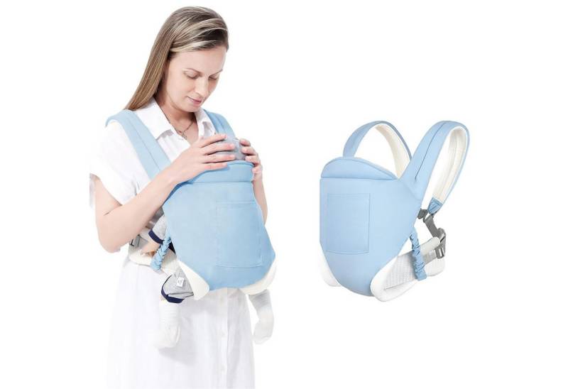 Mutig Babytrage Babytrage für Neugeborene bis Kleinkinder (Ergonomische Bequeme und Leichte Babytrage, Verstellbare Kopf- und Nackenstütze, Verbesserte Lendenwirbelstütze für Babys 4-20 kg 0-36 Monate) von Mutig
