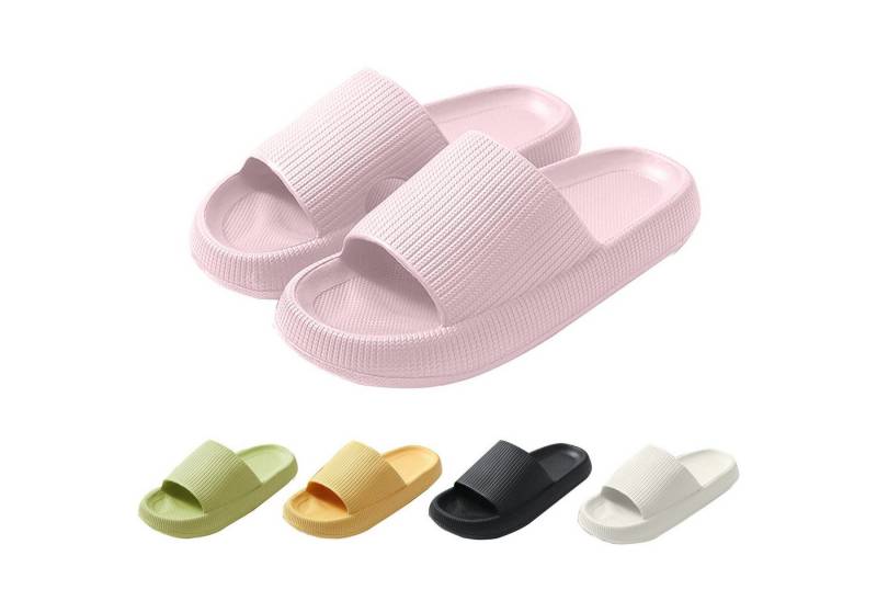 Mutig Badeschuhe Herren Damen,Original EVA Badeschlappen,weich & bequem Hüttenschuhe (Besonders weiches Material mit rutschfester Sohle,Bequem zu tragen, Wolkenweiches Tragegefühl,Slippers für Badezimmer,Perfekte Wahl) Hüttenschuhe Damen Herren Duschpantoffeln Casual Hausschuhe Hausschuh von Mutig