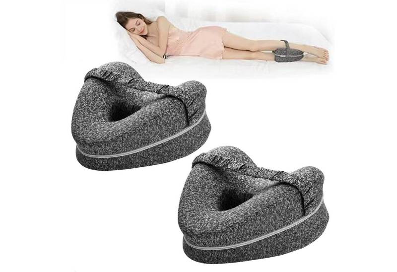 Mutig Balancekissen Kniekissen für Seitenschläfer 2 Stück,Ergonomisches Lagerungskissen, Memory-Schaum für Rücken-/Hüft-/Gelenk- und Ischiasschmerzlinderung von Mutig