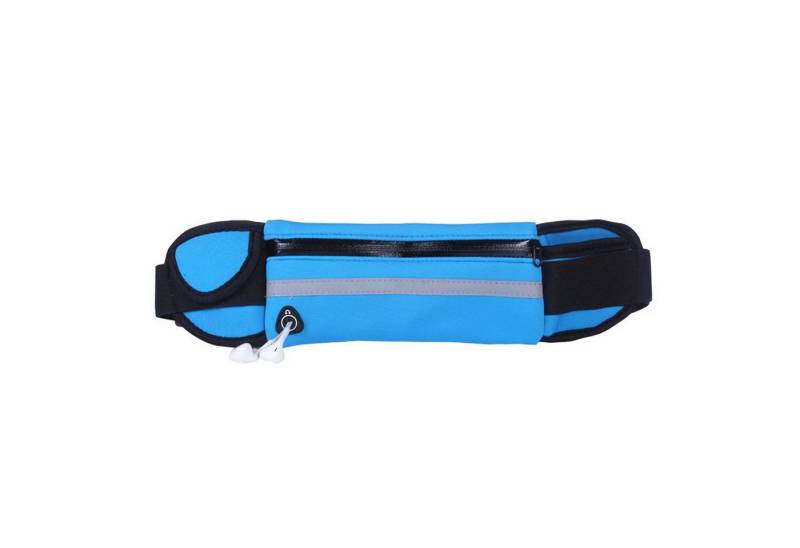 Mutig Bauchtasche Damen Herren Bauchtasche, Laufgürtel Hüfttasche (Jogging Sporttasche mit Trinkflasche und Kopfhöreranschluss, Wasserdicht und Reflektierend), Verstellbarer Sportgürtel für Laufen Wandern Radfahren von Mutig