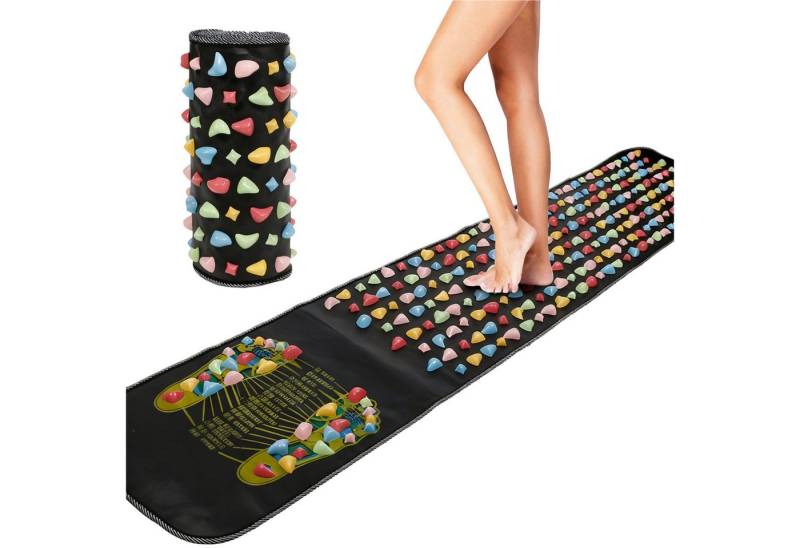 Mutig Fußreflexzonen-Massagematte Stehmatte mit Fußreflexzonenmassage,Regenerations- & Akupressurmassage, Fußreflexzonen-Massagematte und Fersensporn-Massagegerät, zur Linderung von Plantarfasziitis und Verbesserung der Durchblutung, 175x35 cm von Mutig