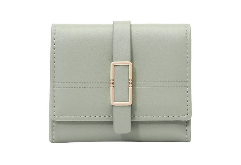 Mutig Geldbörse Geldbörse Damen, Portmonee mit vielen Kartenfächern (Münzfach & Reißverschlussfach, Dreifach Faltbares Portemonnaie aus Leder), Geldbeutel Weich Kurz, 11,5 × 9,5 × 3 cm von Mutig