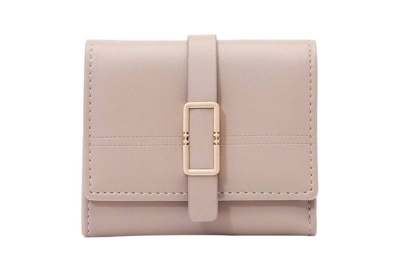 Mutig Geldbörse Geldbörse für Damen Mittelgroß, Geldbeutel Weich Kurz (Dreifach Faltbares Portemonnaie aus Leder, Portmonee mit vielen Kartenfächern), Münzfach & Reißverschlussfach 11,5 × 9,5 × 3 cm von Mutig