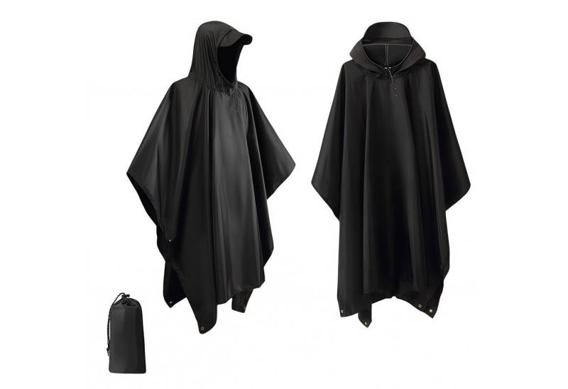 Mutig Regenmantel Leicht Wasserdicht Regenponcho Herren & Damen - Mehrzweck Regenjacke (mit Kapuze Faltbare Tasche für Camping Wandern Hikking, Atmungsaktive 3in1 Regencape) von Mutig