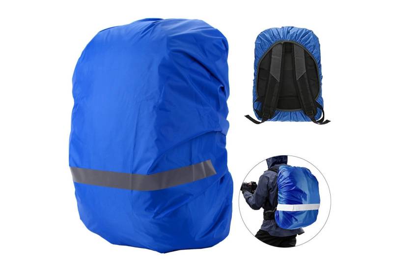 Mutig Rucksack-Regenschutz Regenschutz für Rucksäcke (18-55L),Wasserdichter mit Reflexstreifen (Regenhülle Universeller Windabweisend Rucksackschutz, ucksackschutz für Wandern, Camping, Reisen, Radfahren), Mehrere Größen S/M/L, 100 % wasserdicht, Hochreflektiv , Weit verbreitet von Mutig