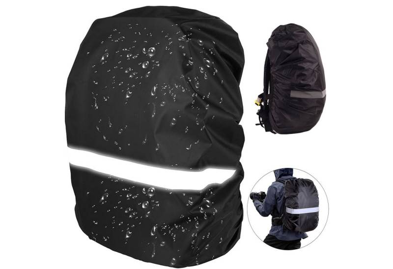 Mutig Rucksack-Regenschutz Regenschutz für Rucksäcke (18-55L),Wasserdichter mit Reflexstreifen (Regenhülle Universeller Windabweisend Rucksackschutz, ucksackschutz für Wandern, Camping, Reisen, Radfahren), Mehrere Größen S/M/L, 100 % wasserdicht, Hochreflektiv , Weit verbreitet von Mutig