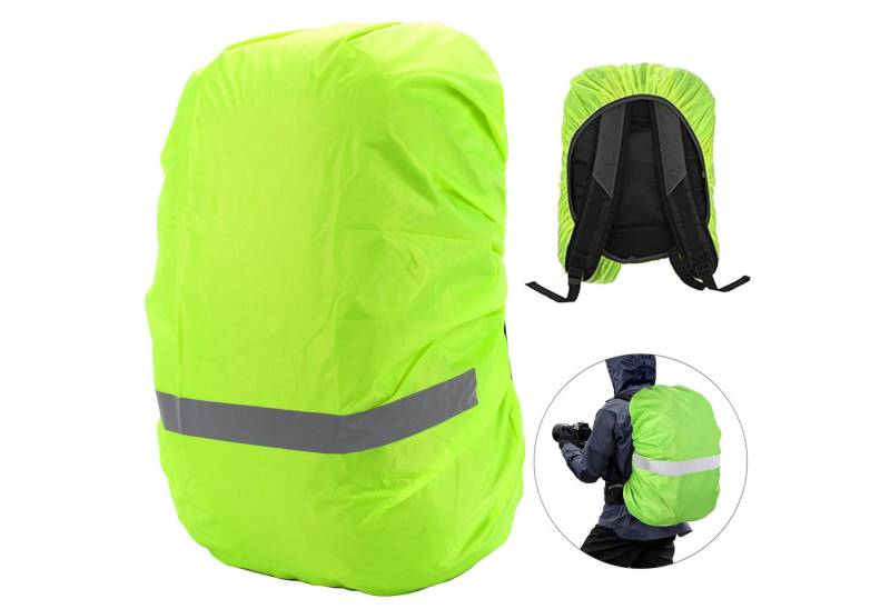 Mutig Rucksack-Regenschutz Regenschutz für Rucksäcke (18-55L),Wasserdichter mit Reflexstreifen (Regenhülle Universeller Windabweisend Rucksackschutz, ucksackschutz für Wandern, Camping, Reisen, Radfahren), Mehrere Größen S/M/L, 100 % wasserdicht, Hochreflektiv , Weit verbreitet von Mutig