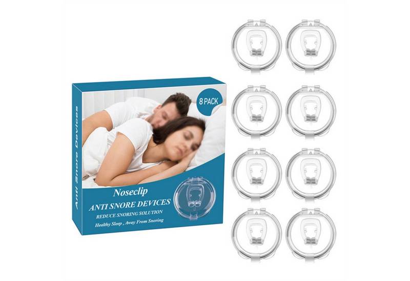 Mutig Schnarchstopper Schnarchstopper Anti Schnarch, 8 PCS Anti Schnarch Magnet NasenClip, Schnarchen Stopper Nasenklammer Nasendilatator Verhindern Effektiv Schnarchen 8-tlg., Möglich bessere Atmung für Ruhigen Schlaf, Small Size-Portable,Für Männer und Frauen, jederzeit tragbar von Mutig
