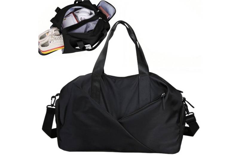 Mutig Sporttasche Sporttasche für Herren und Damen, Große Reisetasche (Duffel Bag mit Schuhfach und Nassfach, wasserdichte Sporttasche und Übernachtungstasche), für Fitness, Gym, Schwimmen, Yoga, Training und Wochenendreisen von Mutig