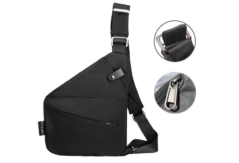 Mutig Umhängetasche Umhängetasche Schultertasche Messenger Bag Herrentasche Zum Umhängen (Diebstahlsichere Reisetasche, Anti-Diebstahl Sling Bag Brusttasche, Shoulder Bag Men, Wasserdichte Crossbag, Brusttasche Handytasche), für Reisen Outdoor-Sportarten wandern,Männer & Frauen(rechte Schulter) von Mutig