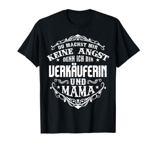 Verkäuferin und Mama Geschenk für Damen lustiger Job Spruch T-Shirt von Mutter Beruf-Geschenke Manufaktur - Geschenkideen