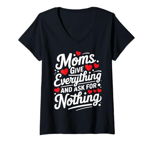 Damen Mutter Mutterschaft Mama Mutter Mama Mütter Tag T-Shirt mit V-Ausschnitt Damen Mutter Mutterschaft Mama Mutter Mama Mütter Tag T-Shirt mit V-Ausschnitt von Mutter Mama Mama Muttertag