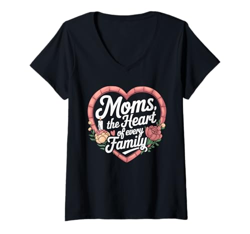 Damen Mutter Mutterschaft Mama Mutter Mama Mütter Tag T-Shirt mit V-Ausschnitt Damen Mutter Mutterschaft Mama Mutter Mama Mütter Tag T-Shirt mit V-Ausschnitt von Mutter Mama Mama Muttertag