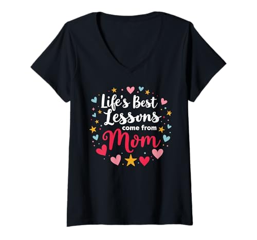 Damen Mutter Mutterschaft Mama Mutter Mama Mütter Tag T-Shirt mit V-Ausschnitt Damen Mutter Mutterschaft Mama Mutter Mama Mütter Tag T-Shirt mit V-Ausschnitt von Mutter Mama Mama Muttertag