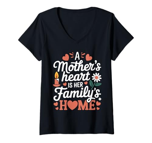 Damen Mutter Mutterschaft Mama Mutter Mama Mütter Tag T-Shirt mit V-Ausschnitt Damen Mutter Mutterschaft Mama Mutter Mama Mütter Tag T-Shirt mit V-Ausschnitt von Mutter Mama Mama Muttertag