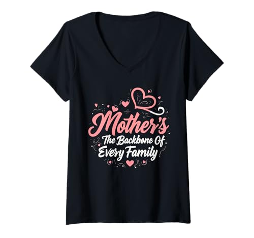 Damen Mutter Mutterschaft Mama Mutter Mama Mütter Tag T-Shirt mit V-Ausschnitt Damen Mutter Mutterschaft Mama Mutter Mama Mütter Tag T-Shirt mit V-Ausschnitt von Mutter Mama Mama Muttertag