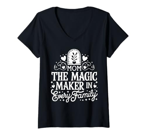 Damen Mutter Mutterschaft Mama Mutter Mama Mütter Tag T-Shirt mit V-Ausschnitt Damen Mutter Mutterschaft Mama Mutter Mama Mütter Tag T-Shirt mit V-Ausschnitt von Mutter Mama Mama Muttertag
