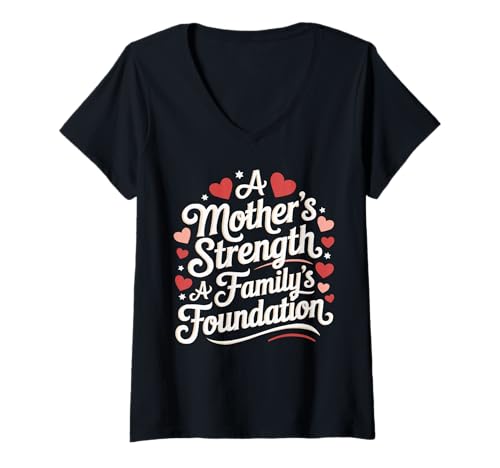 Damen Mutter Mutterschaft Mama Mutter Mama Mütter Tag T-Shirt mit V-Ausschnitt Damen Mutter Mutterschaft Mama Mutter Mama Mütter Tag T-Shirt mit V-Ausschnitt von Mutter Mama Mama Muttertag