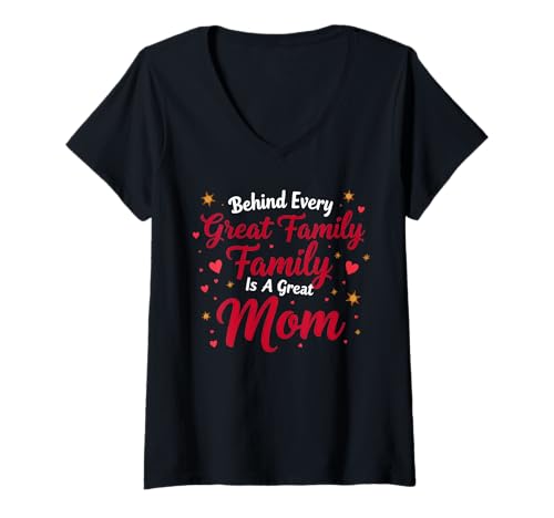 Damen Mutter Mutterschaft Mama Mutter Mama Mütter Tag T-Shirt mit V-Ausschnitt Damen Mutter Mutterschaft Mama Mutter Mama Mütter Tag T-Shirt mit V-Ausschnitt von Mutter Mama Mama Muttertag