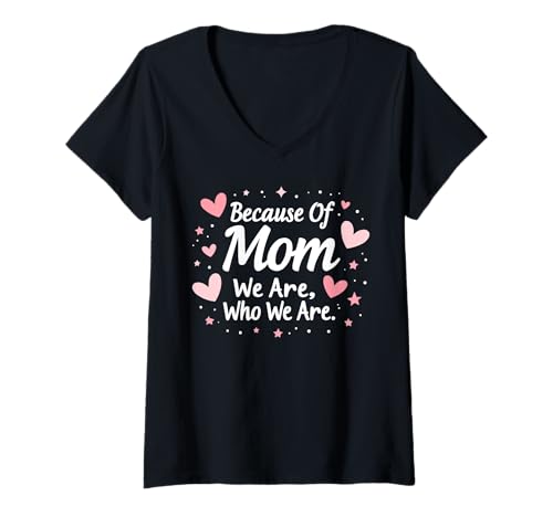 Damen Mutter Mutterschaft Mama Mutter Mama Mütter Tag T-Shirt mit V-Ausschnitt Damen Mutter Mutterschaft Mama Mutter Mama Mütter Tag T-Shirt mit V-Ausschnitt von Mutter Mama Mama Muttertag
