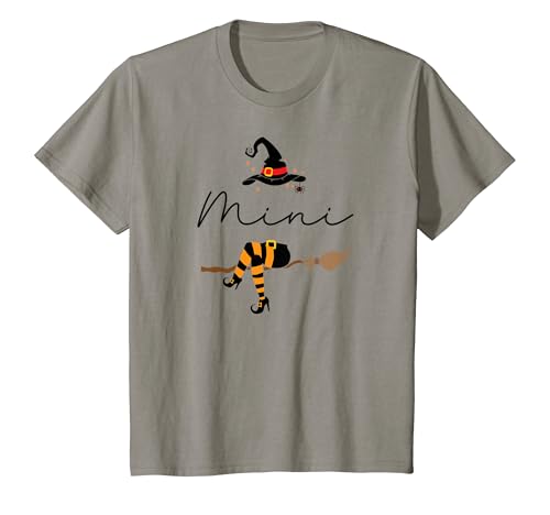 Kinder Mama Tocher Partnerlook Mutter Tochter Outfit Halloween Hexe T-Shirt von Mutter Tochter Familien Outfit