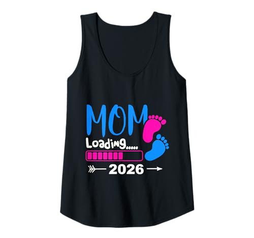 Damen Mom Loading 2026 Babyankündigung Tank Top von Mutter Vorfreude Babyankündigung Mutterglück