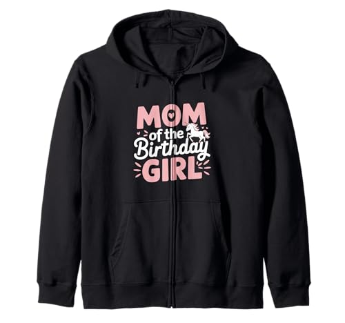 Mutter des Geburtstages Mädchen Lustige Einhorn Bday Party Kapuzenjacke Mutter des Geburtstages Mädchen Lustige Einhorn Bday Party Kapuzenjacke von Mutter des Geburtstagskind Outfits