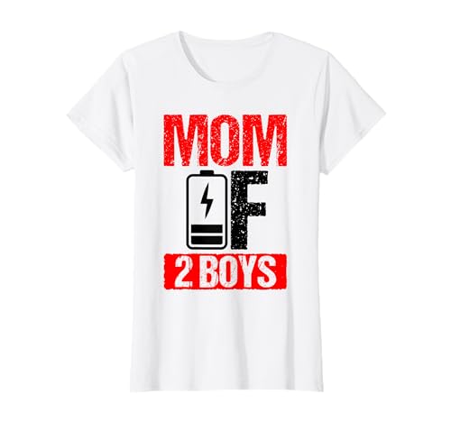 MOM OF TWO BOYS Mutterschaft Familie Eltern Mom T-Shirt von Mutter von zwei Jungen Mutterschaft Design