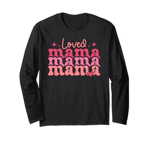 Geliebte Mama Mutter Pinke Herzen Muttertag Langarmshirt von Mutterliebe Pink Muttertagsmotiv Liebe