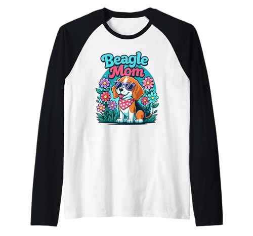 Lustige Beagle Art für Frauen Mädchen Mutter Beagle Raglan Lustige Beagle Art für Frauen Mädchen Mutter Beagle Raglan von Muttertag Beagle Dog Mom Bekleidung