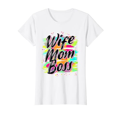 Wife Mom Boss Mama Boss Familienliebe Lieblingsmutter T-Shirt von Muttertag Beste Mama Geschenke & Designs