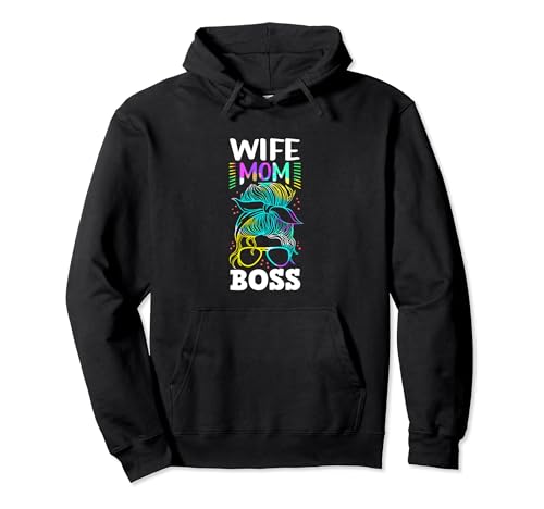 Wife Mom Boss Mama Boss Familienliebe Lieblingsmutter Pullover Hoodie von Muttertag Beste Mama Geschenke & Designs