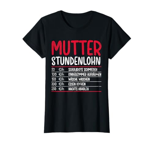 Vintage Mutter Stundenlohn Witzig Geschenk Lustig Mama T-Shirt Vintage Mutter Stundenlohn Witzig Geschenk Lustig Mama T-Shirt von Muttertag Geschenk Mama Lustig Mutti