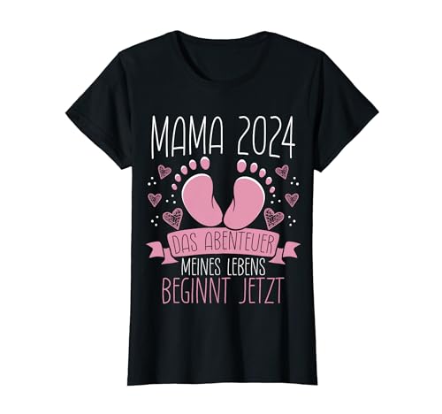 Mama 2024 Werdende Mama Muttertag Beste Mama T-Shirt von Muttertag Idee für Mama & Tochter Kleidung