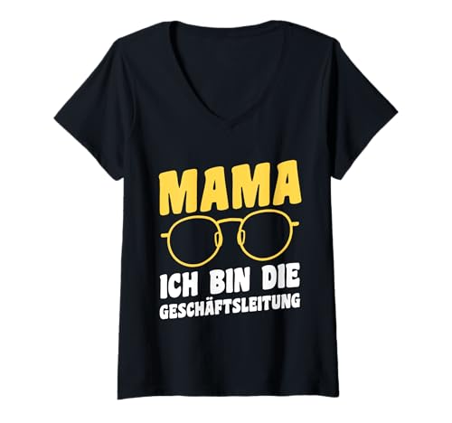 Damen Geschäftsleitung Mutter Team Mama T-Shirt mit V-Ausschnitt Damen Geschäftsleitung Mutter Team Mama T-Shirt mit V-Ausschnitt von Muttertag Mama Familie Motive