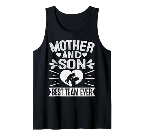 Mutter und Sohn bester Team Söhne Mama Matching Muttertag Tank Top von Muttertag Mutter und Sohn Bestes Team aller Zeiten