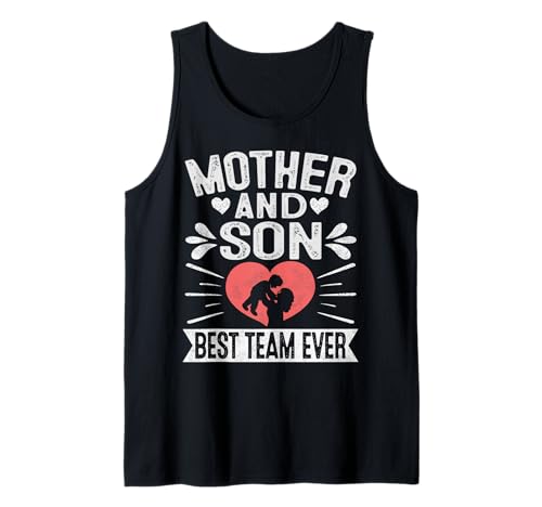 Mutter und Sohn bester Team Söhne Mama Matching Muttertag Tank Top von Muttertag Mutter und Sohn Bestes Team aller Zeiten