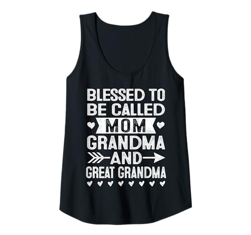 Damen Gesegnet, Mutter Oma Ursache Muttertag genannt zu werden Tank Top von Muttertag gesegnet, Mama genannt zu werden