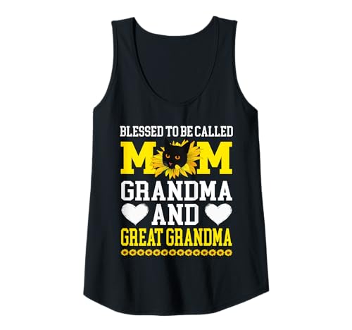 Damen Gesegnet, Mutter Oma Ursache Muttertag genannt zu werden Tank Top von Muttertag gesegnet, Mama genannt zu werden