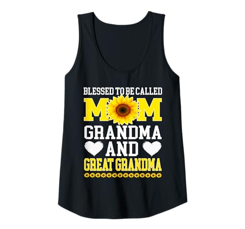 Damen Gesegnet, Mutter Oma Ursache Muttertag genannt zu werden Tank Top von Muttertag gesegnet, Mama genannt zu werden